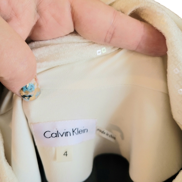 NWT Calvin Klein Black Sequin Cowl Neck Evening Dress - Picture 7 of 7